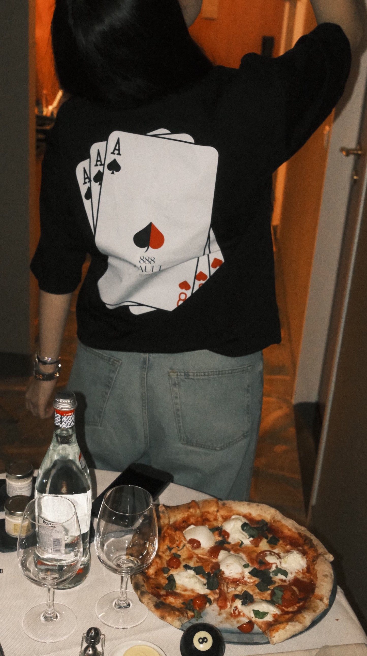 Black Royal Flush Tee