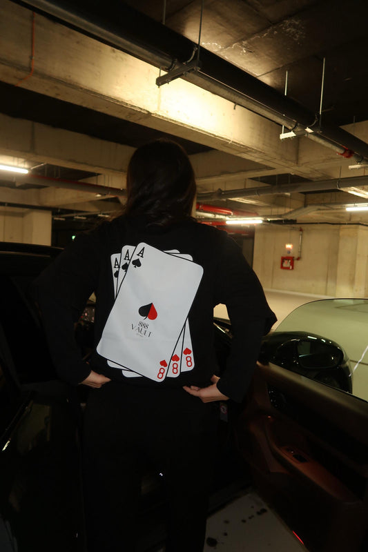 Black Royal Flush Tee